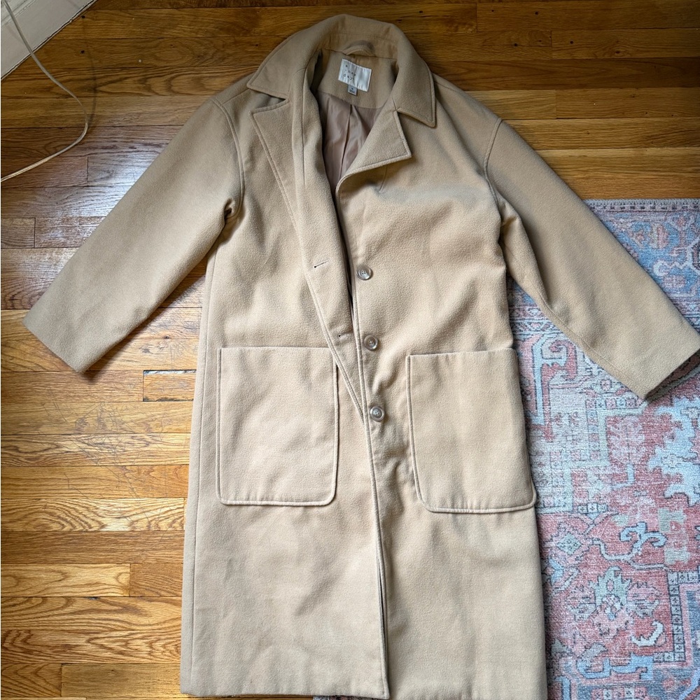 a new day Tan Pea Coat